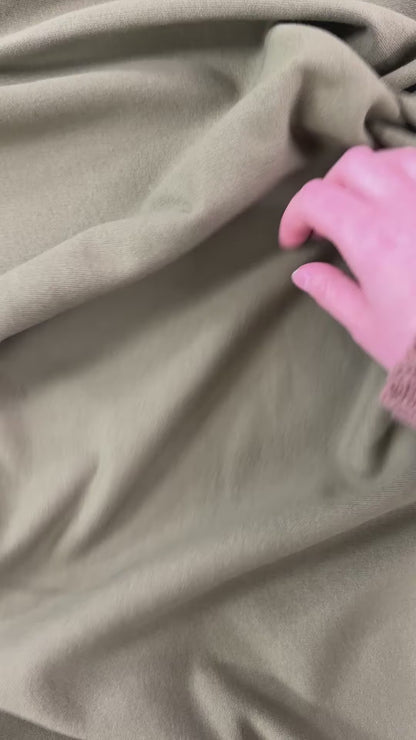 Recycled Heavy Cotton French Terry  - Seaweed