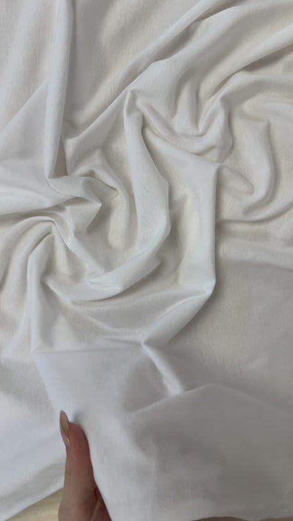100% Organic Cotton Jersey - Off-White