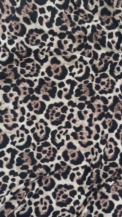 Modal Jersey Knit - Leopard Print