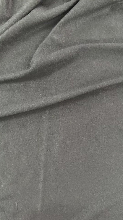 Soft Rayon Sweater Knit  - Black - Deadstock