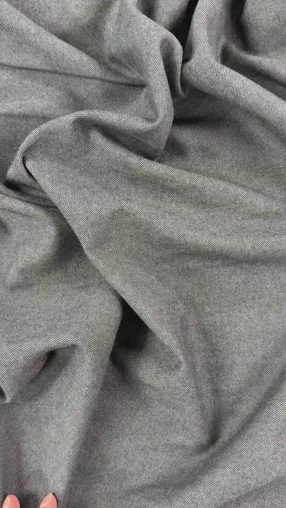 Yarn Dyed Wool - Dark Grey - Film Studio Deadstock