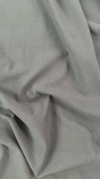 Bamboo Cotton French Terry - Black - Deadstock