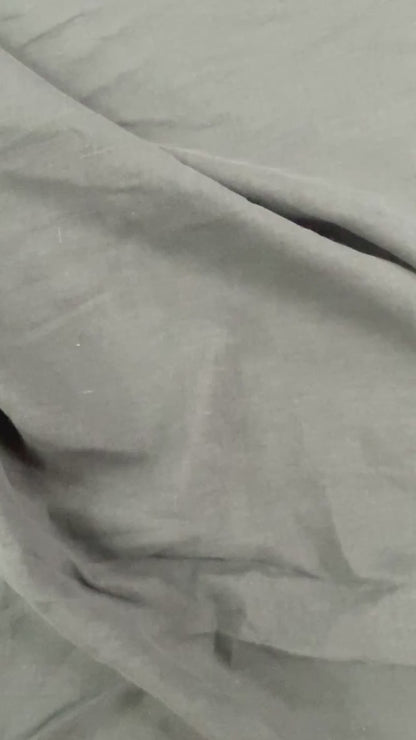 Stone Washed Linen - Forest Green