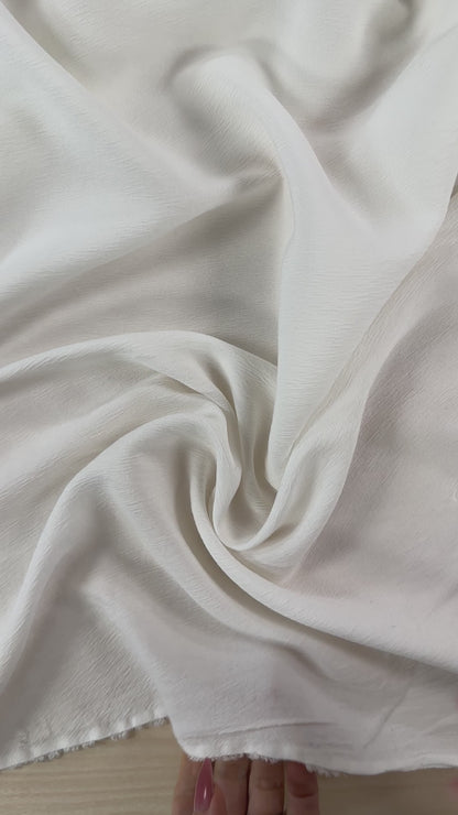 TENCEL™ lyocell Textured Woven - Off-White /Ivory