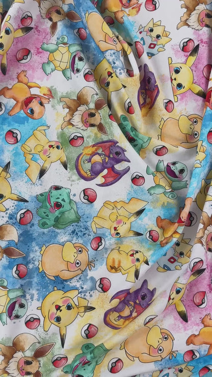 Cotton Jersey Knit - Pokemon