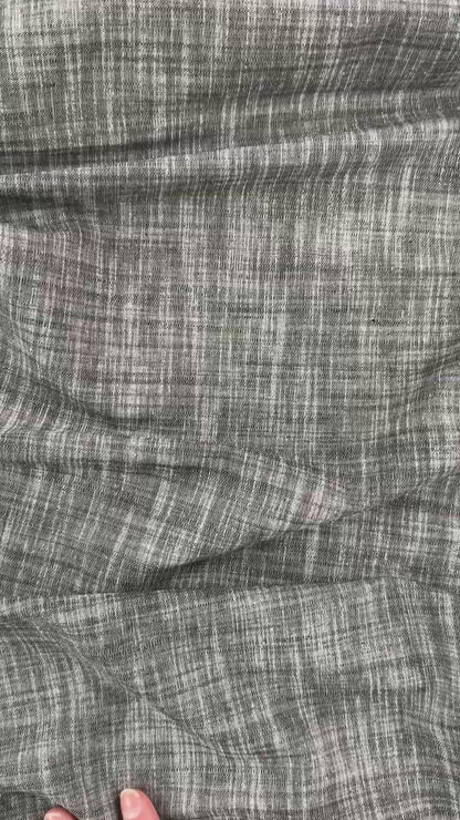 Stretch Cotton Chambray - Dark Grey