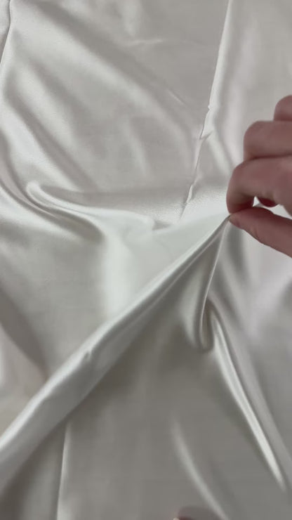 Mulberry Silk Charmeuse - Ivory - 25mm