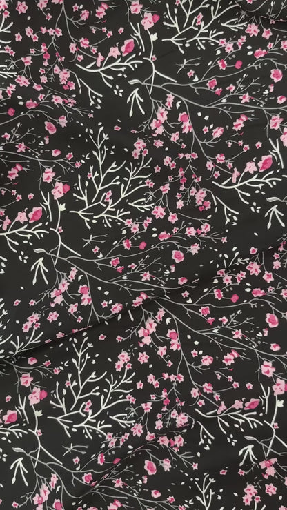 Cherry Blossom - Rayon Poplin
