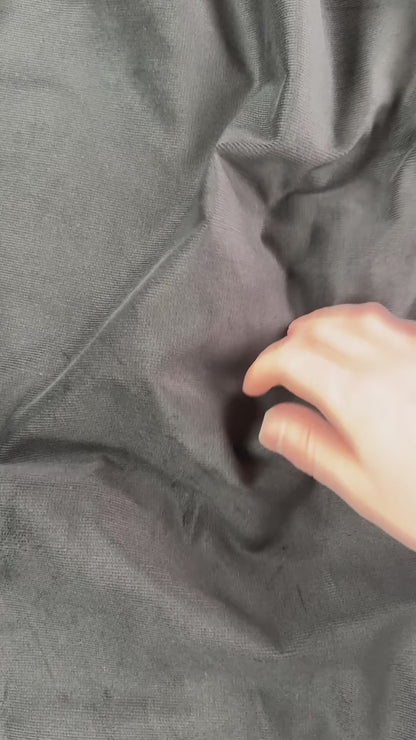 Fine Cotton Stretch Corduroy 16 Whale - Black