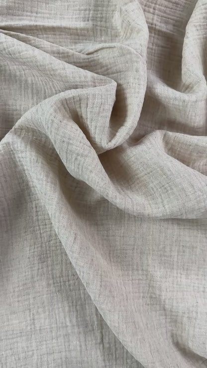 29" Remnant - Natural - Cotton & Linen Double Gauze