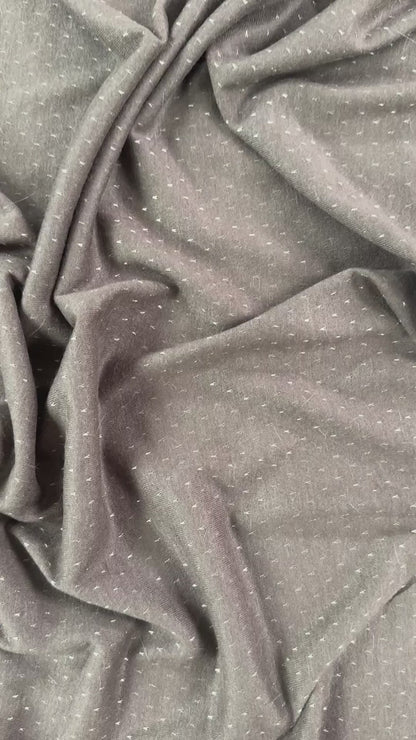 Acrylic Rayon Sweater Knit  - Brown/Purple - Deadstock