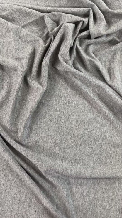 Bamboo Jersey Knit - Heather Grey