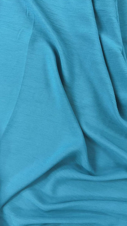 French Blue - Crinkle Yoryu Viscose