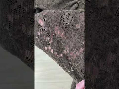 Stretch Chenille Lace - Chocolate Brown