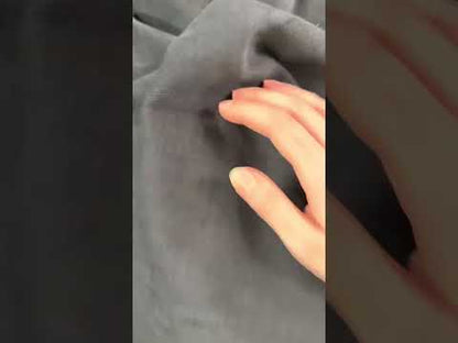 Heavy Brushed Cotton Twill - Darkest Navy  - Deadstock - 10oz