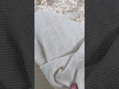 Cotton Heirloom Quilt - Cream/Mocha