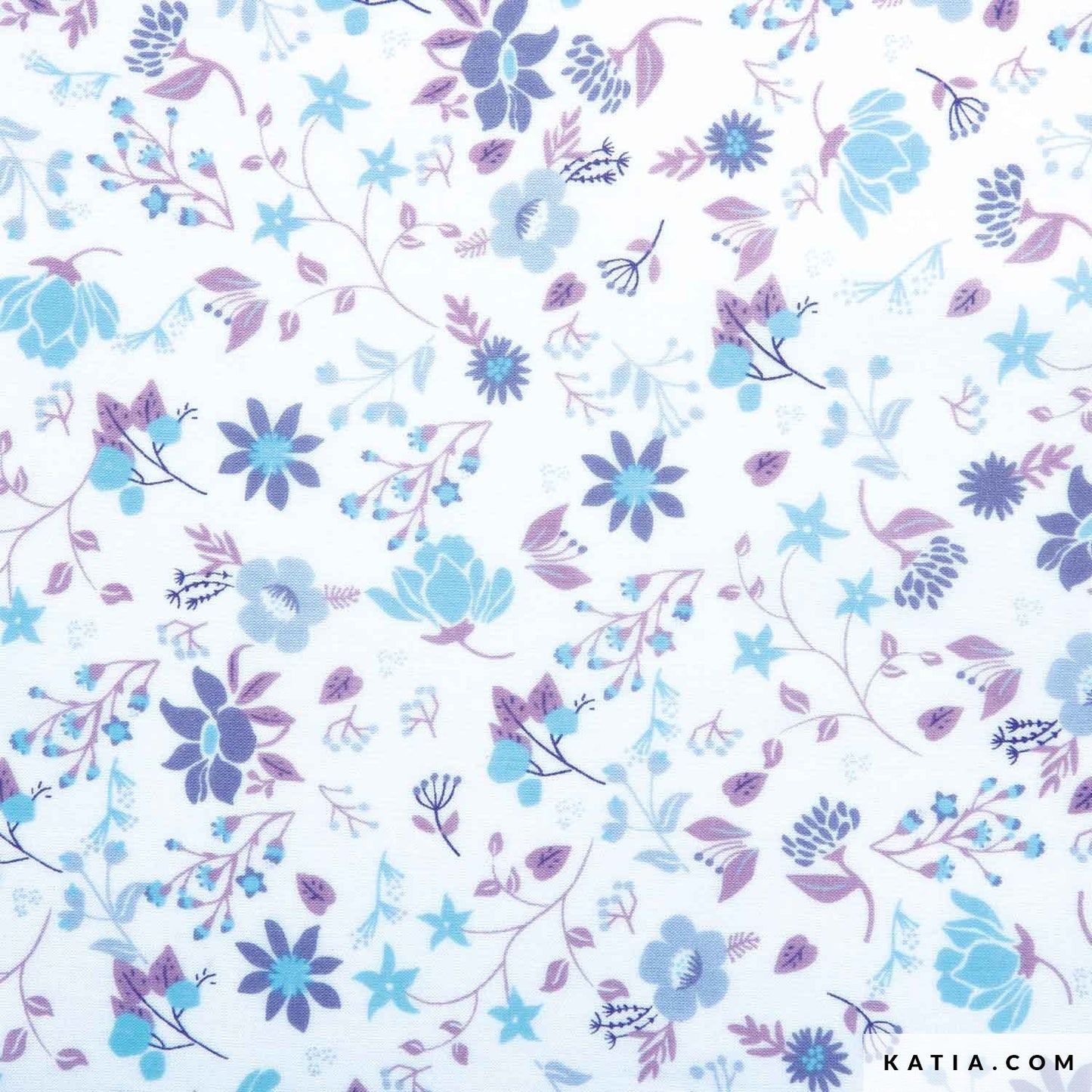 Lavender Flowers - Cotton Voile