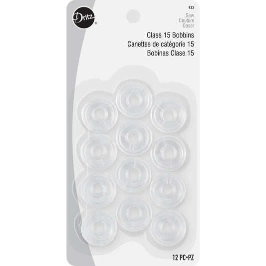Dritz Plastic Bobbins 12 pieces - Class 15