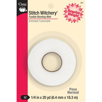 Dritz Stitch Witchery - Regular Weight - 1/4" 6.4mm x 18.3M