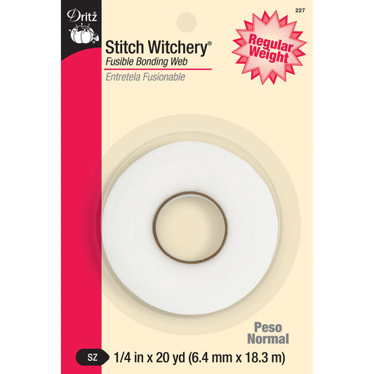 Dritz Stitch Witchery - Regular Weight - 1/4" 6.4mm x 18.3M