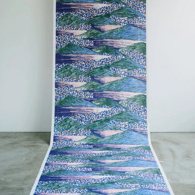 Keshiki - Lake & City - 2A - Cotton Viyella Twill Fabric