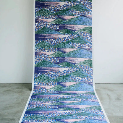 Keshiki - Lake & City - 2A - Cotton Viyella Twill Fabric
