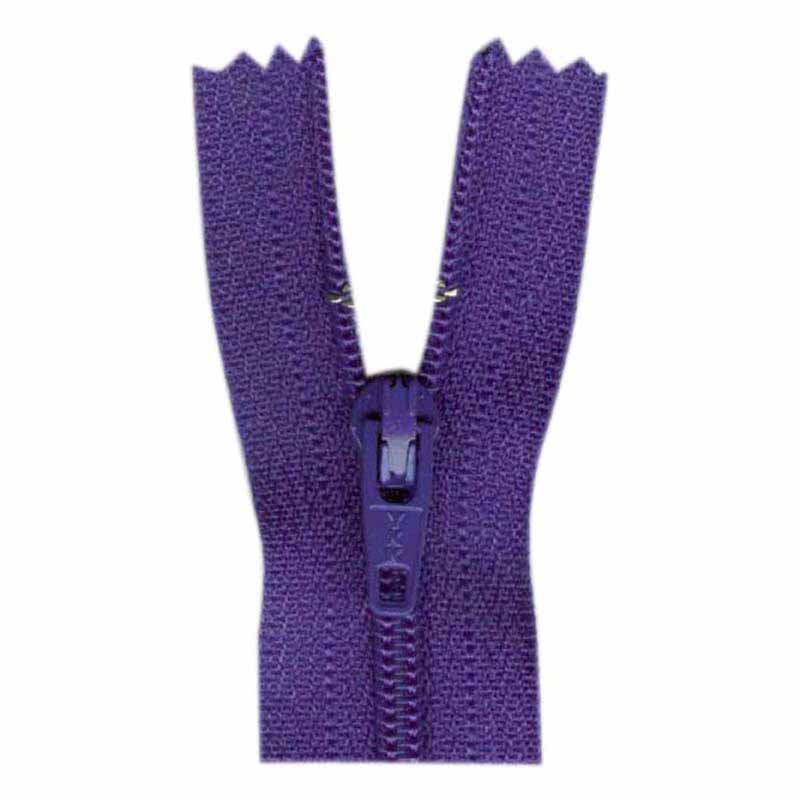 General Purpose Lightweight Close End Zipper 20cm (8″) - Purple
