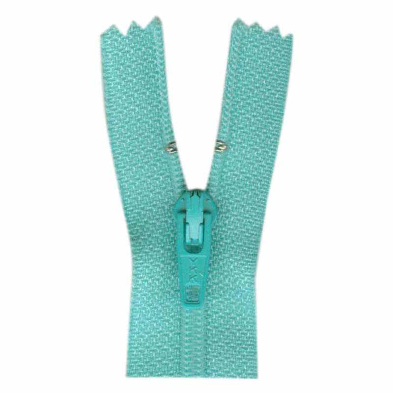 General Purpose Lightweight Close End Zipper 55cm (22″) - Parrot Blue - Riverside Fabrics