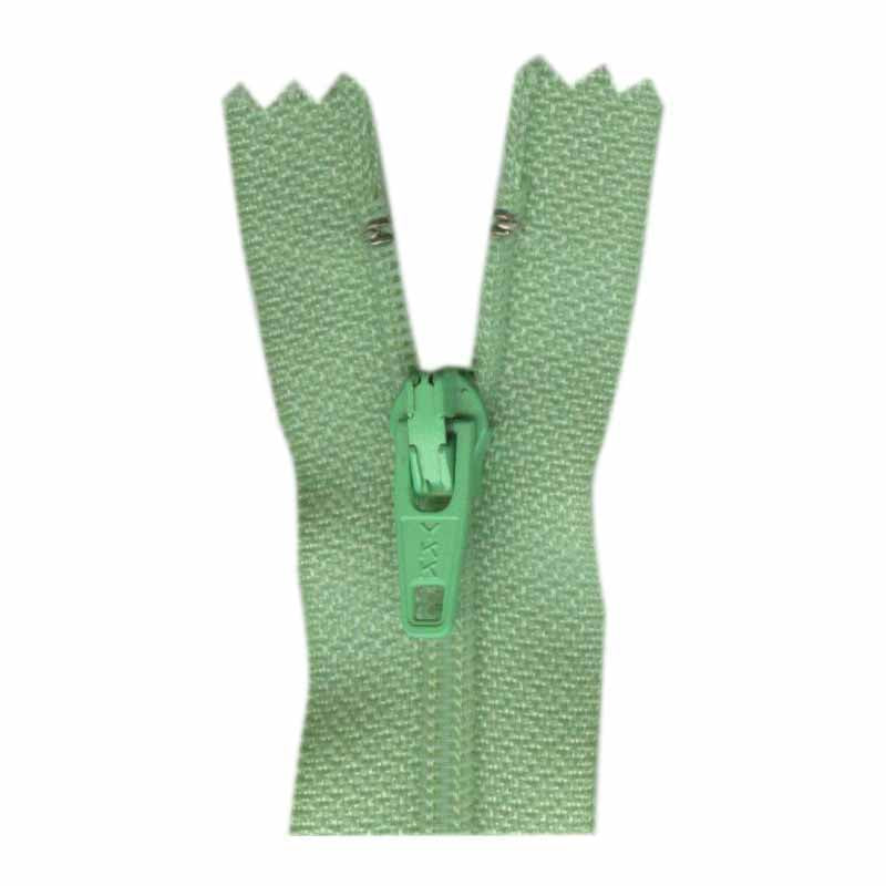 General Purpose Lightweight Close End Zipper 55cm (22″) - Nile Green - Riverside Fabrics
