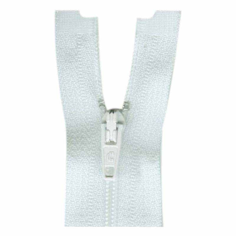 Lightweight Open Ended Seperating Zipper 60cm (24″) No. 5 - White