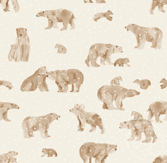 Polar Bears - Cotton Jersey Knit