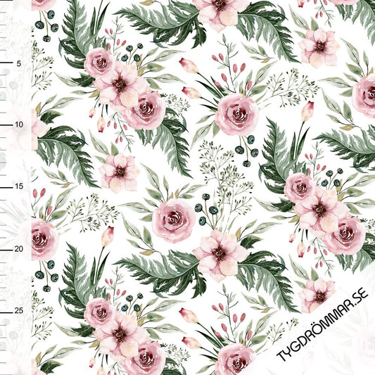 Sophia - Floral GOTS certified Organic Cotton Jersey Knit