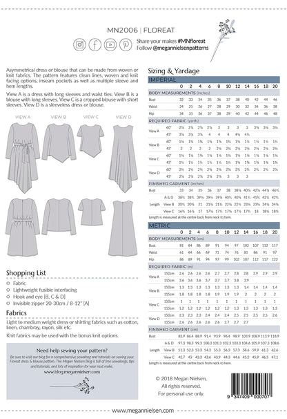 Floreat dress & top pattern