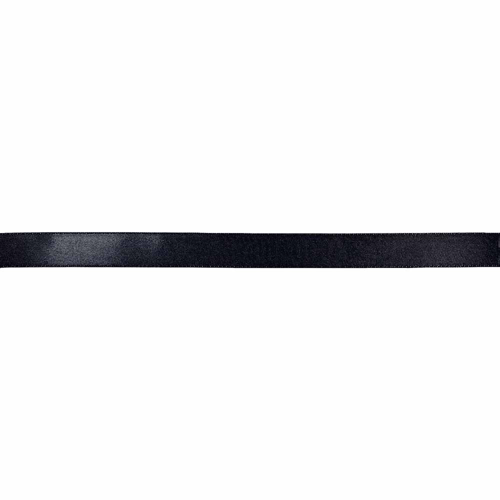 ELAN Double Face Satin Ribbon 12mm x 5m - Black - Full Spool