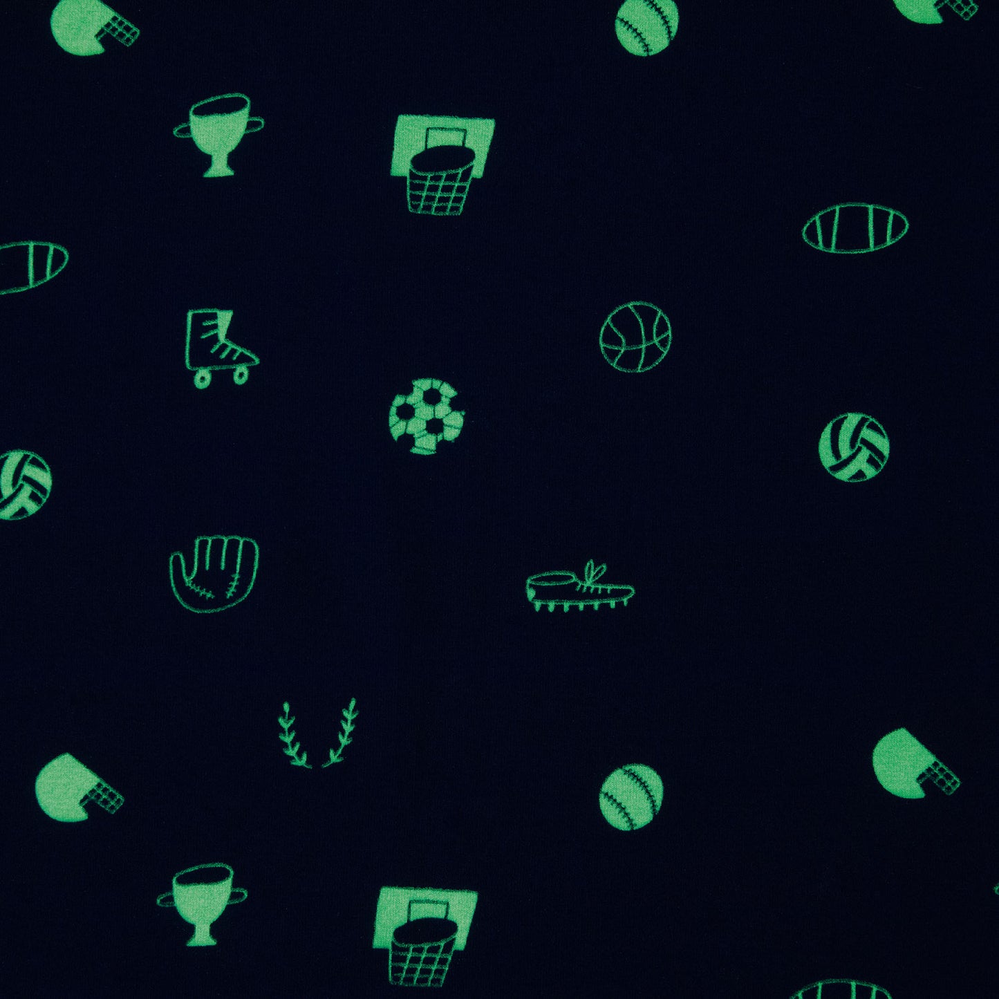 Glow in the Dark Jersey- Multi Sport - Blue - Katia Fabrics