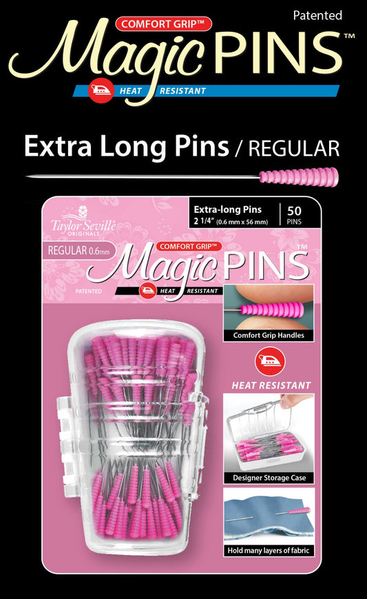Magic Pins Extra Long Regular - 58mm  (2 1⁄4″) - 50 Count