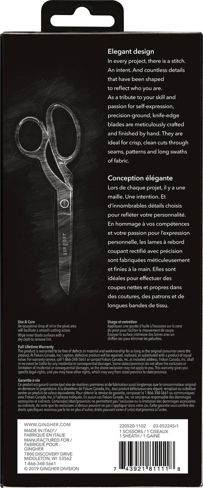 Gingher 8-Inch Knife Edge Dressmaker's Sewing Shears Scissors