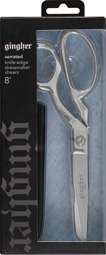 Gingher 8-Inch Serrated/Knife Edge Dressmaker's Shears Scissors