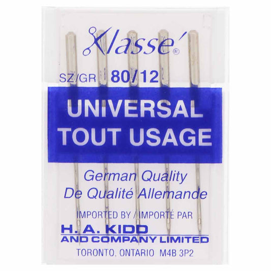 KLASSE´ Universal Needles Cassette - Size 80/12 - 5 count
