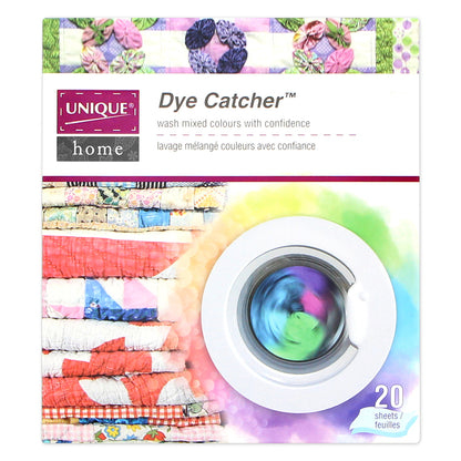 Unique Home Dye Catching Sheets - Colour Catcher 20 Sheets - Prevents Color Run Accidents & Allows Mixed Washes