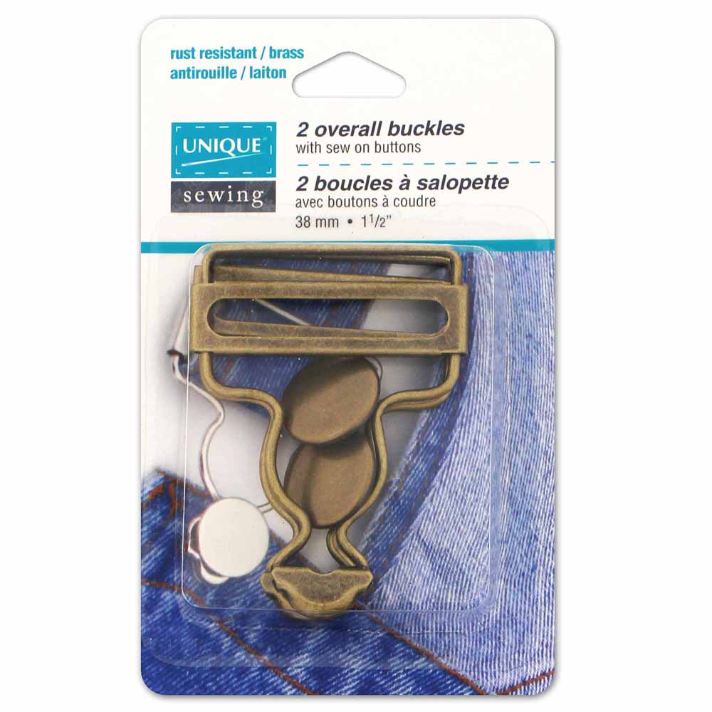 Overall Buckle Kit - Gold - 38mm (1.5″) - 2 pcs