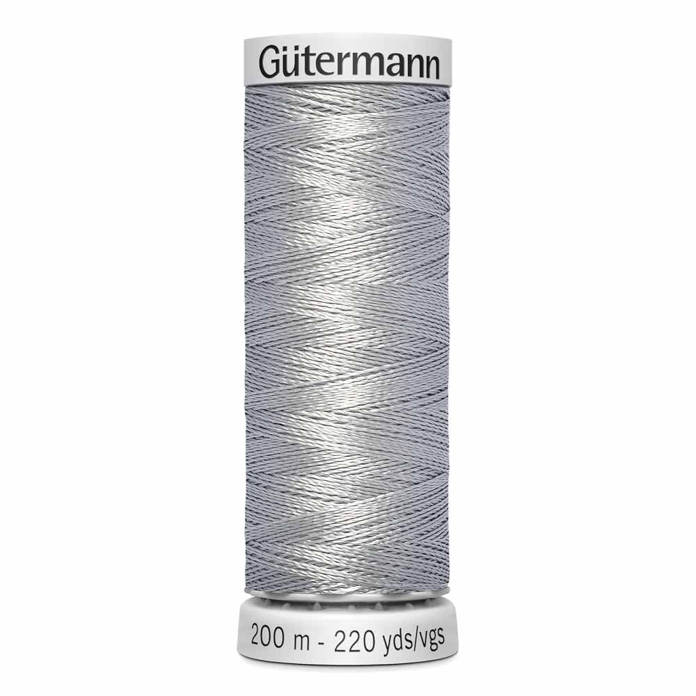 Gütermann Dekor Rayon Thread 200m - Light Pewter (Silver)