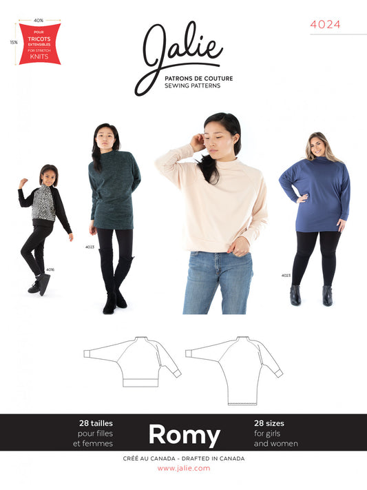 Jalie - 4024 -  ROMY Sweater and Tunic