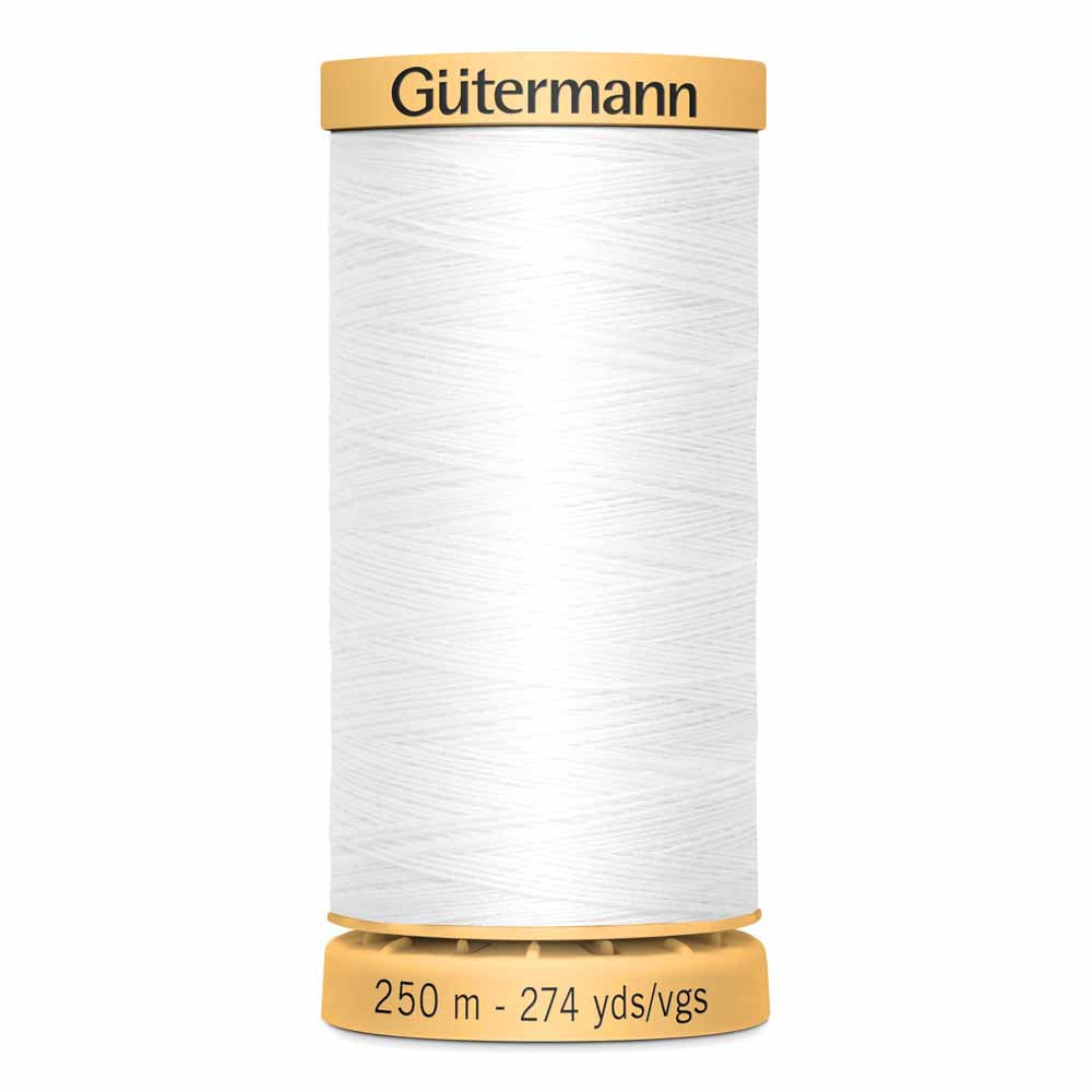 Gütermann Cotton 50wt Thread 250m - Nu White