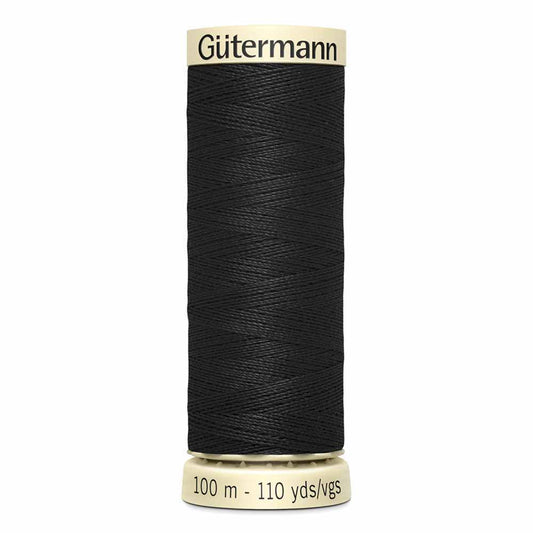 Gütermann Sew-All Thread 100m - Black Col.10 - Riverside Fabrics