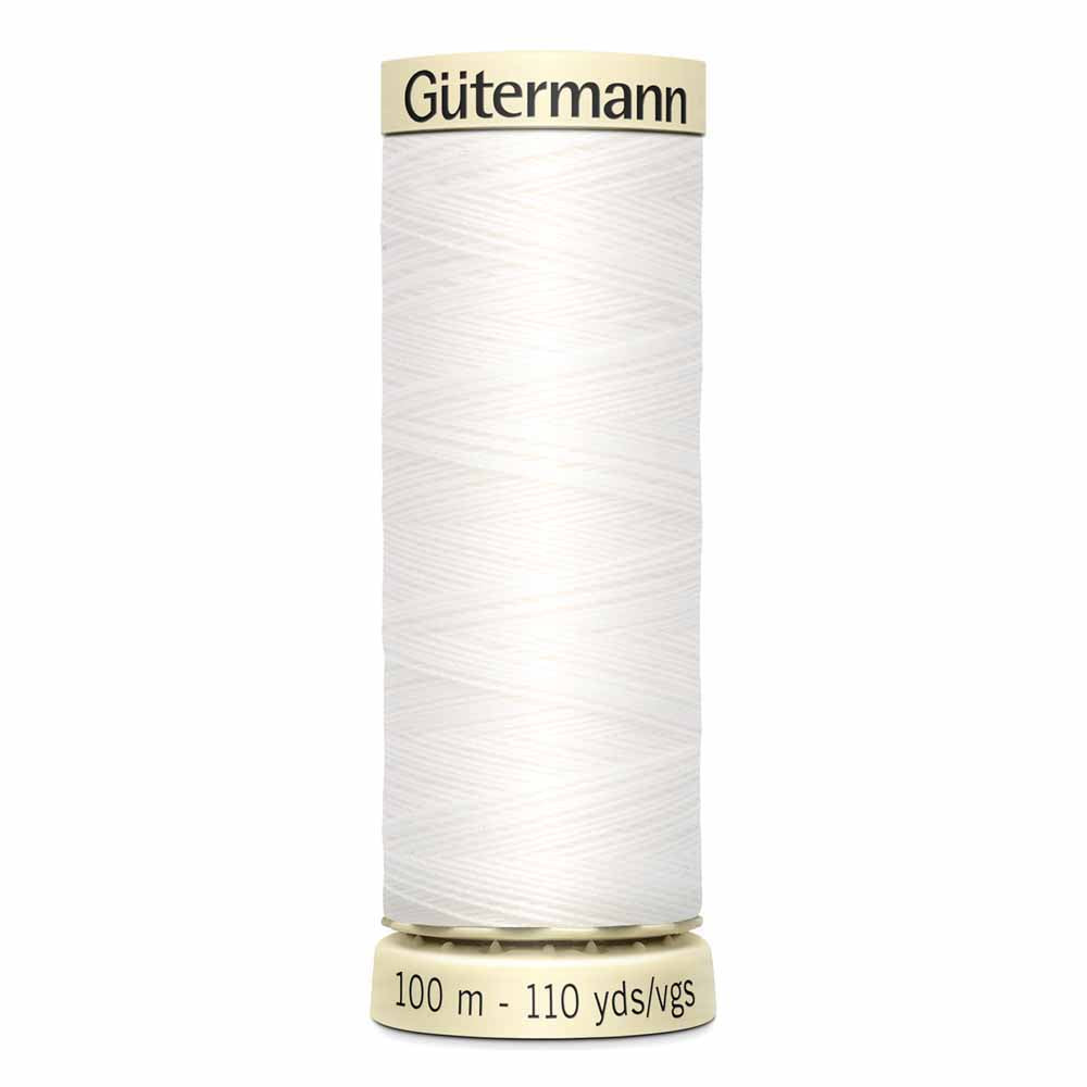 Gütermann Sew-All Thread 100m - Nu White Col.20 - Riverside Fabrics