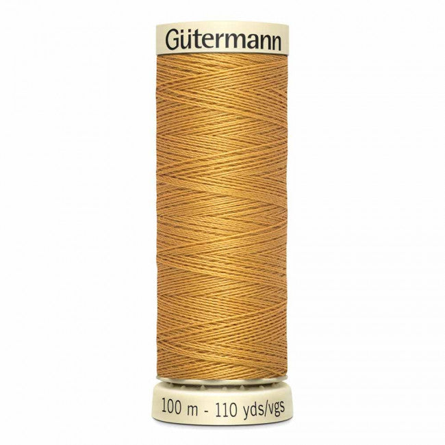 Gütermann Sew-All Thread 100m - Gold  Col. 865 - Riverside Fabrics