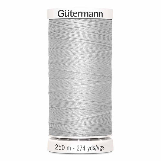 Gütermann Sew-All Thread 250m - Silver Col. 100