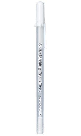 CLOVER 517 - Water Soluble or Iron Off Marking Pen - White