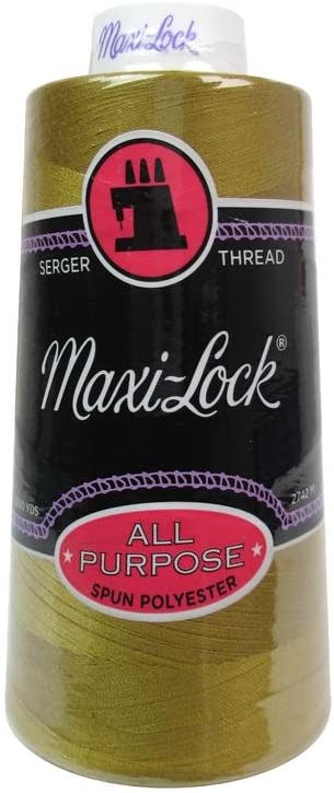 Maxi-lock All Purpose Polyester 50wt Serger Thread - 3000 yards each - Brass